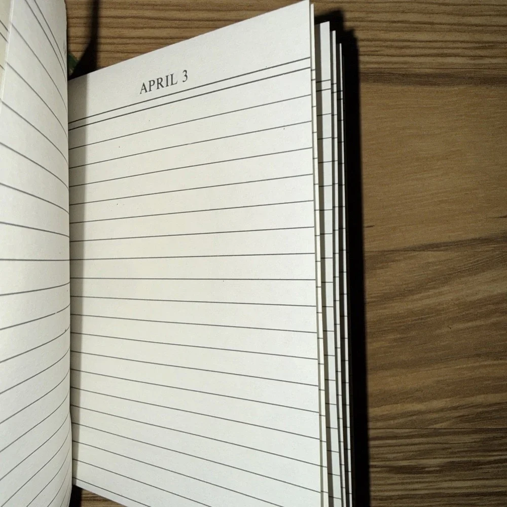 vintage one year diary Book unused The Touchable Line Made In USA